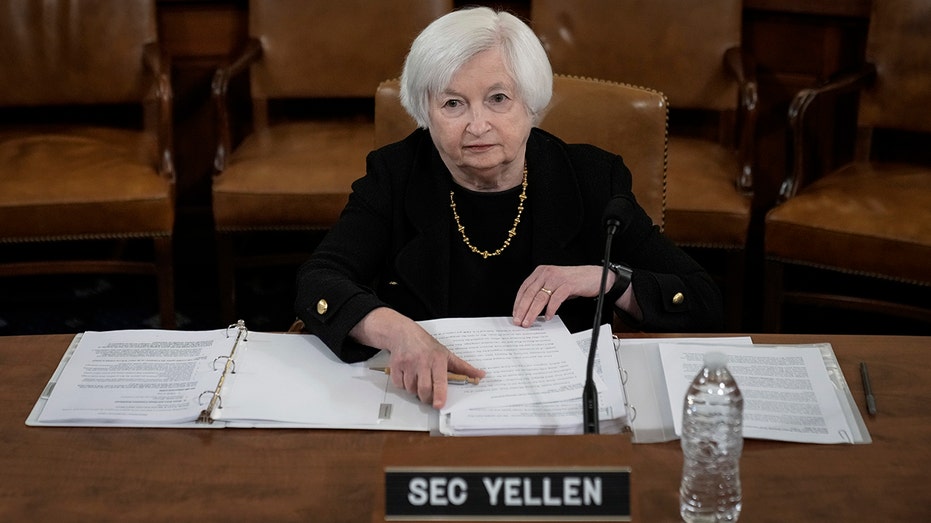 Janet Yellen sitting