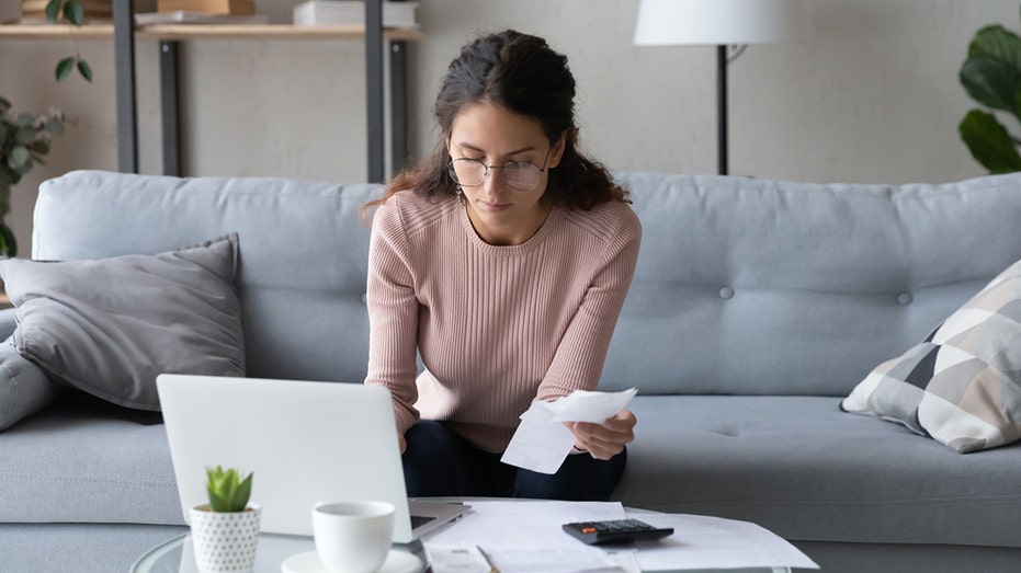 young woman on laptop